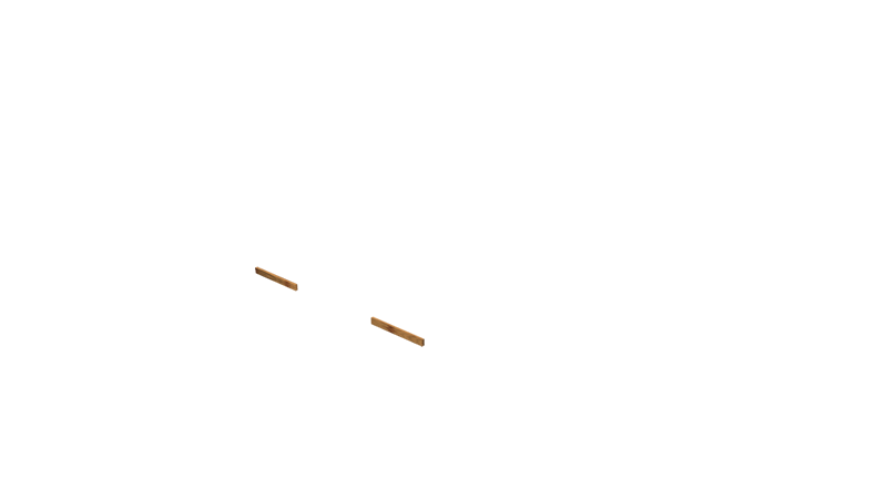 Base Rail Double Slide Timber Front