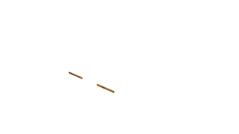 Base Rail Wide Timber Front