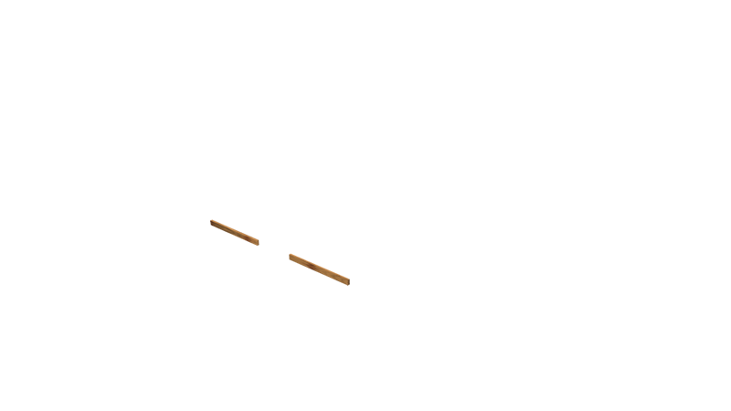 Base Rail Slide Timber Front