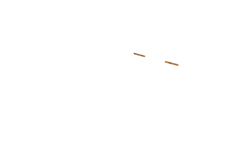 Base Rail Double Slide Timber Back