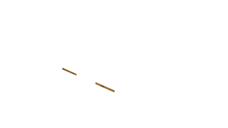 Base Rail Double Slide Timber Front