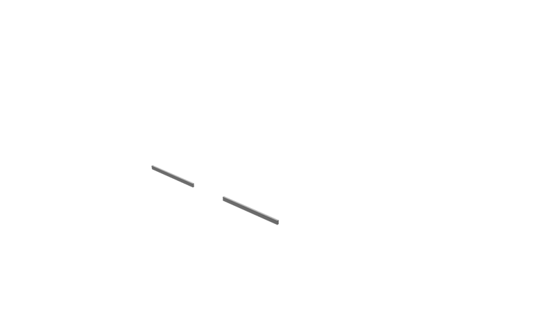 Base Rail Slide Wide Alu Front