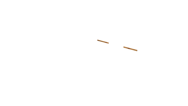 Base Rail Double Slide Timber Back