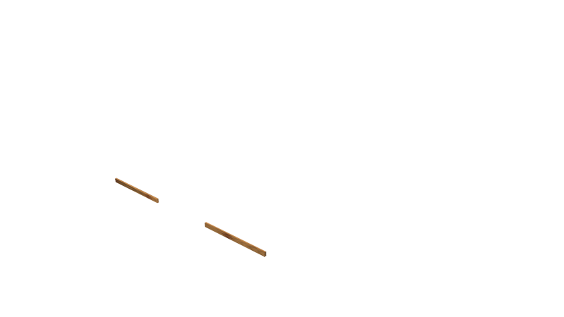 Base Rail Double Slide Timber Front