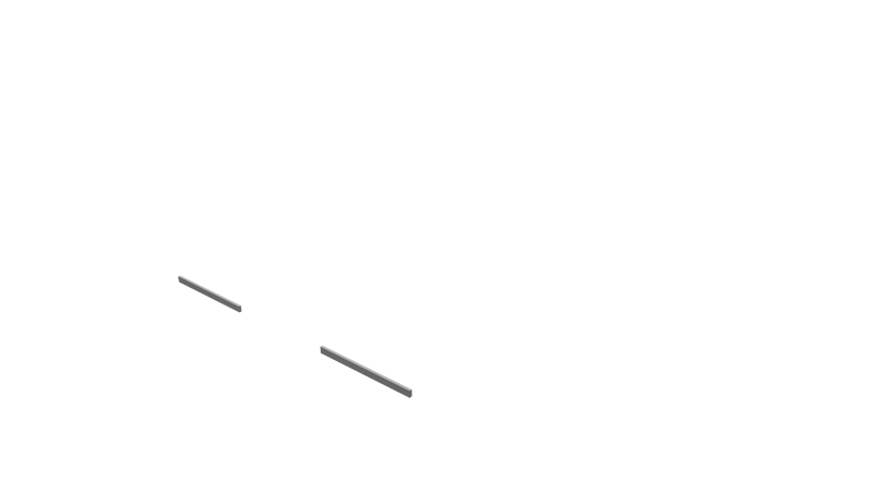 Base Rail Double Alu Front