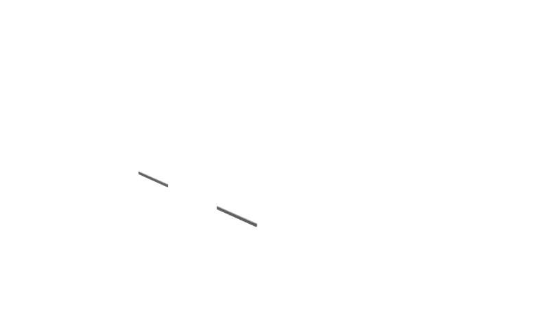 Base Rail Double Slide Alu Front