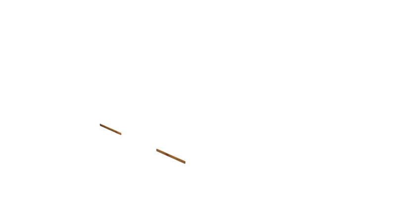 Base Rail Double Slide Timber Front