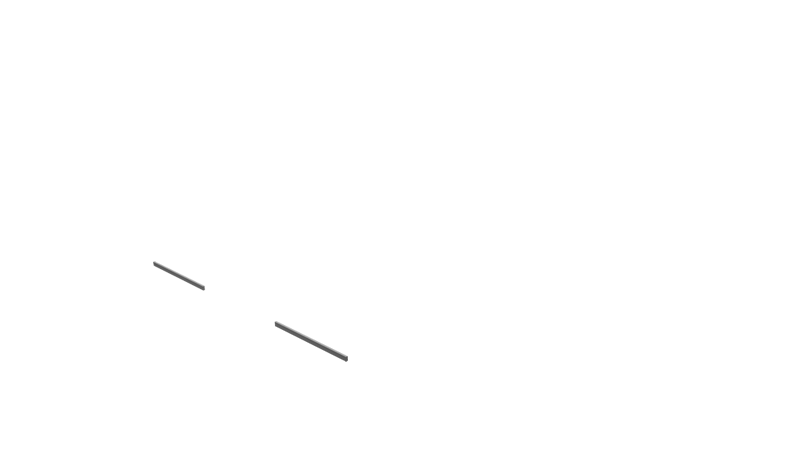 Base Rail Double Slide Alu Front