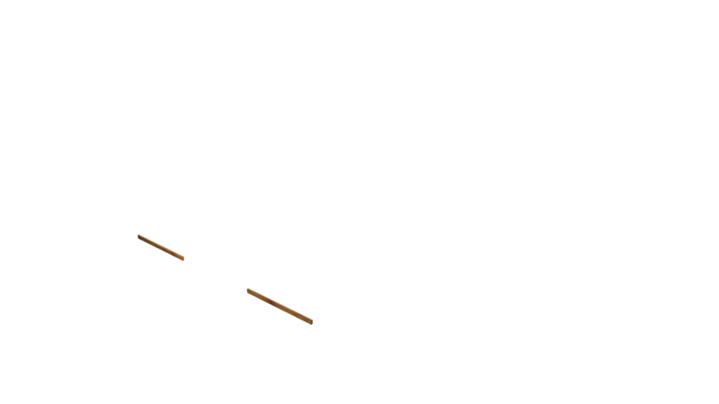 Base Rail Double Slide Timber Front