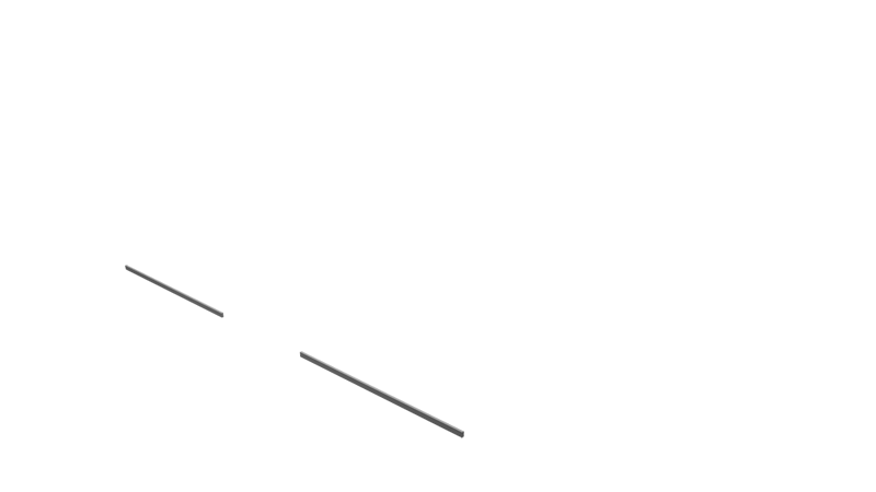 Base Rail Double Slide Alu Front