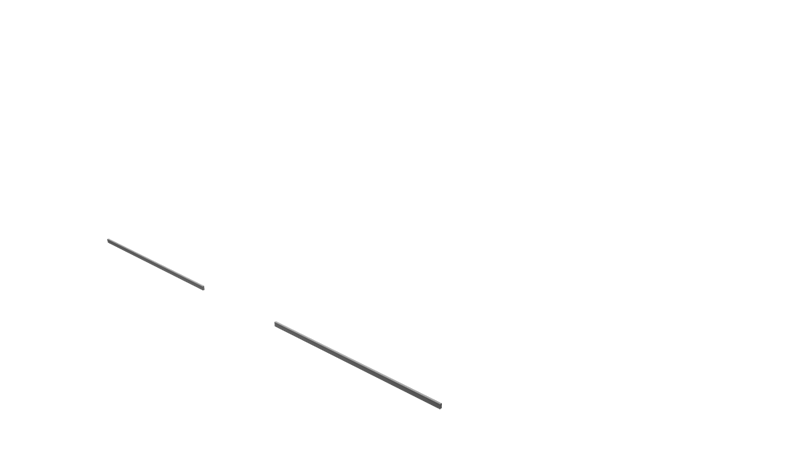 Base Rail Double Slide Alu Front