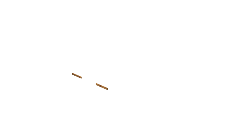 Base Rail Wide Timber Front