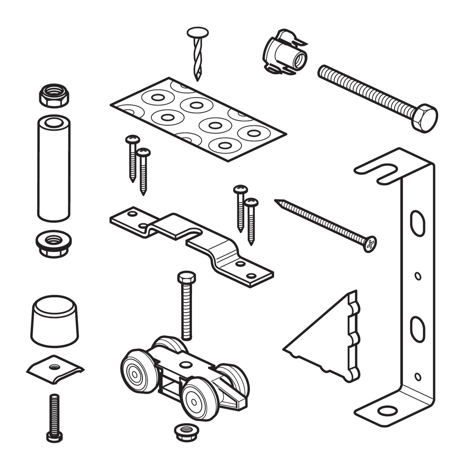 Sliding Door Furniture Kit