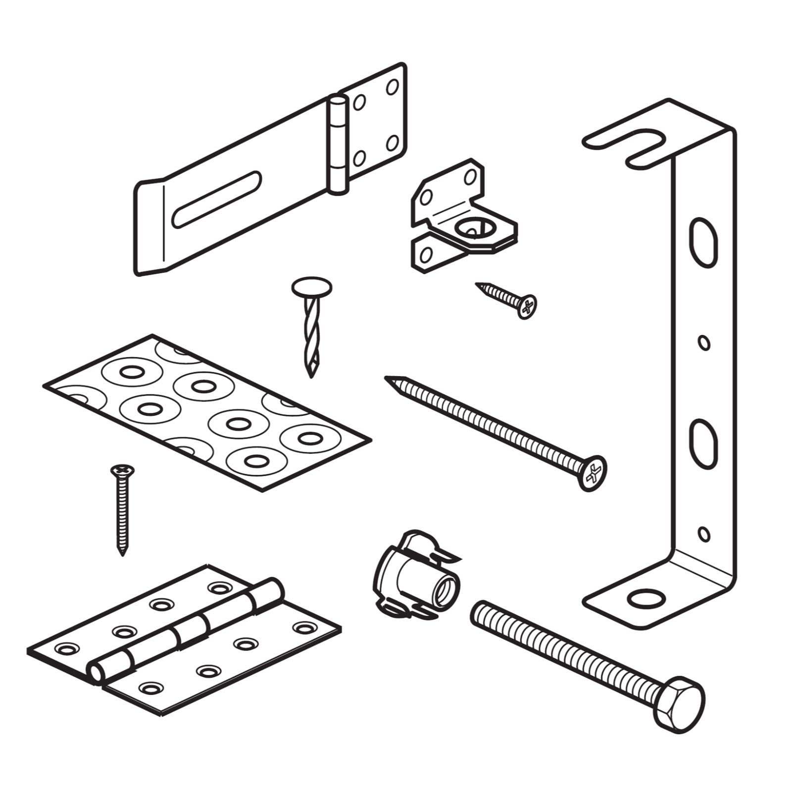 Domestic Hinged Door Furniture Kit
