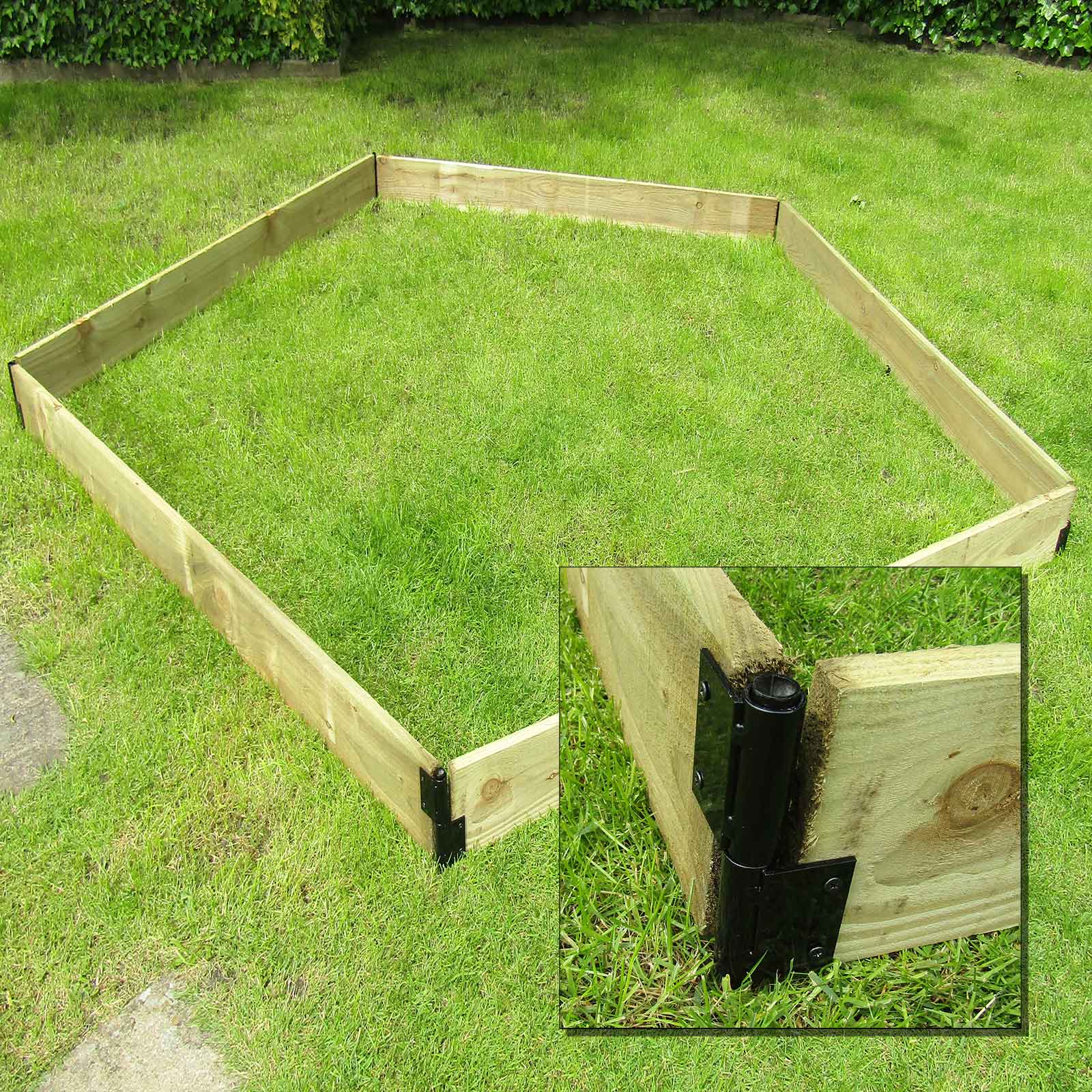 Raised Bed Kit, Polytunnel Raised Bed Corners & Brackets