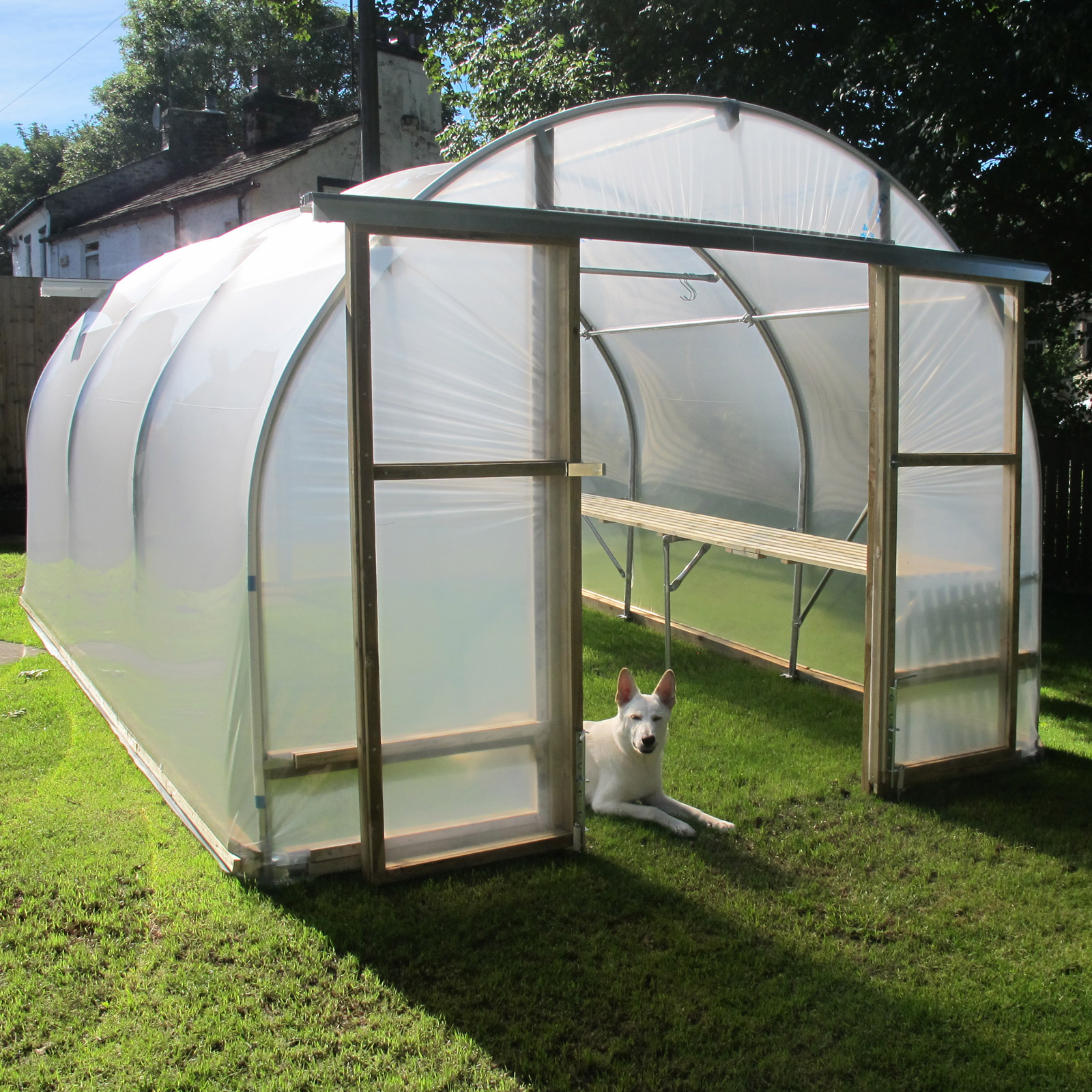 Domestic Polytunnel Sliding Door First Tunnels