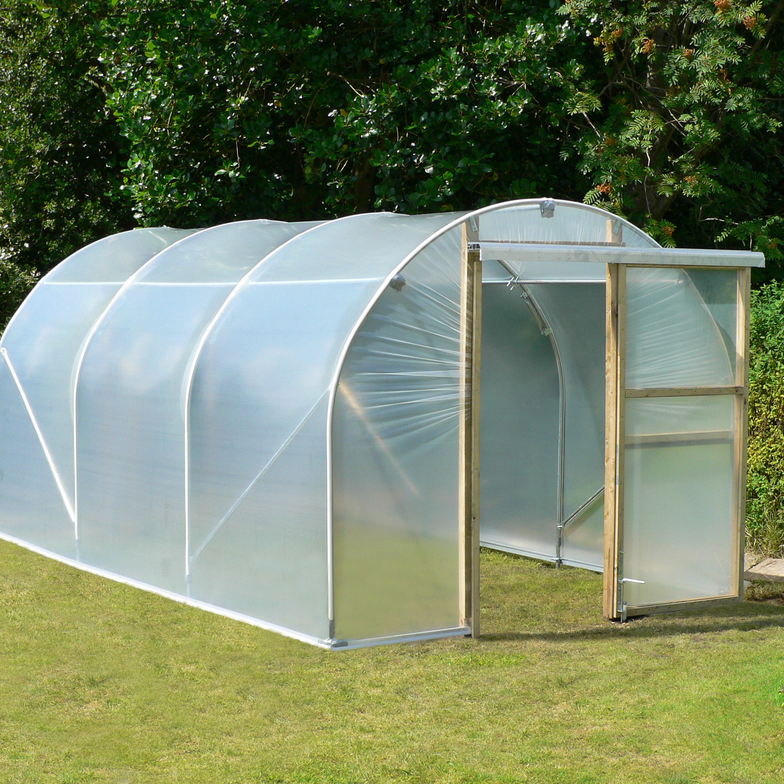 Domestic Polytunnel Sliding Door First Tunnels