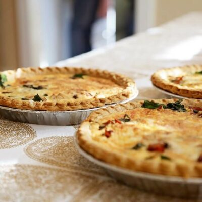 vegan open top pies for christmas dinner