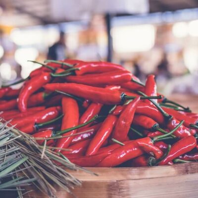 pile of chillies