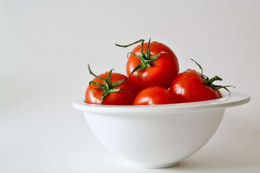 a glut of tomatoes in a bowl