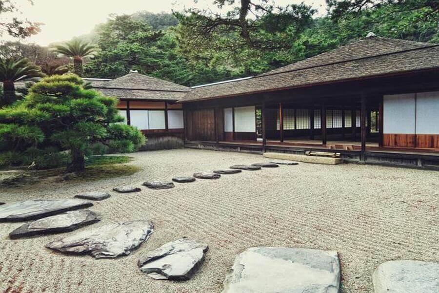 a japanese style indoor outdoor room