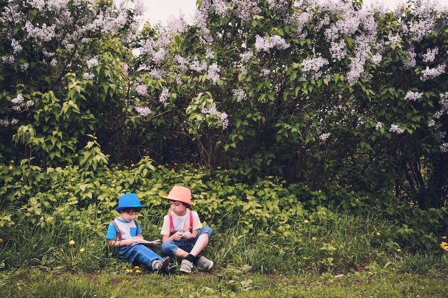 children taking part in garden activities for kids