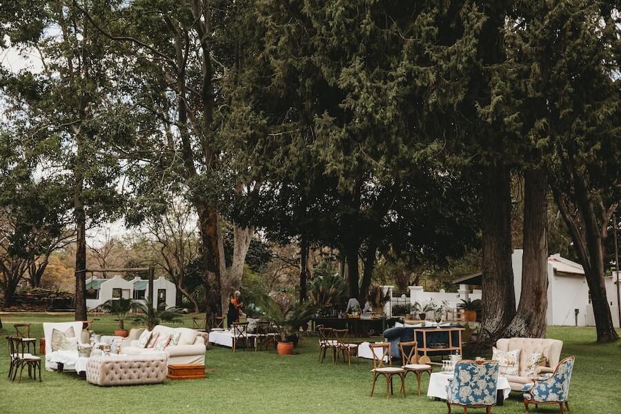 a garden filled with entertaining garden ideas and ready to be used