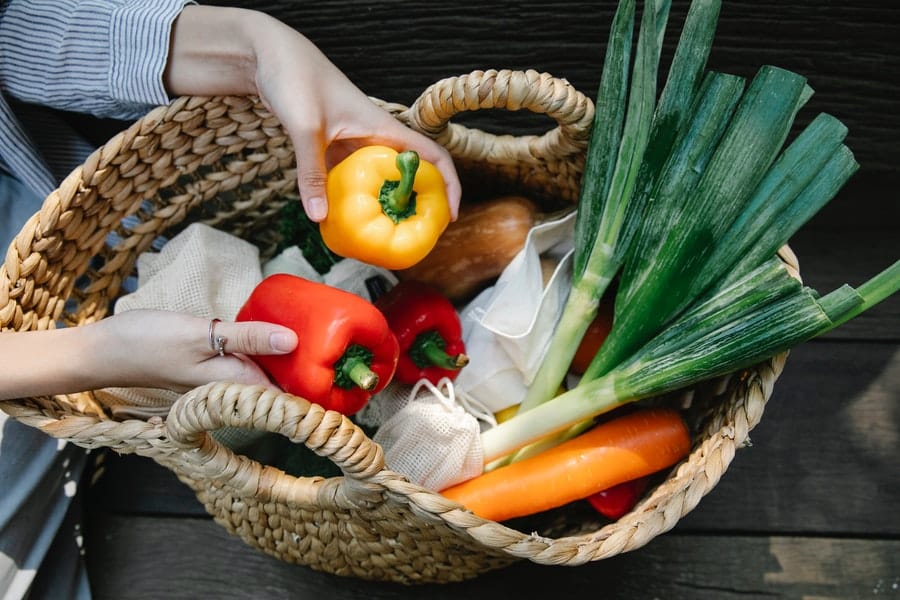 fresh vegetables ready for fermenting