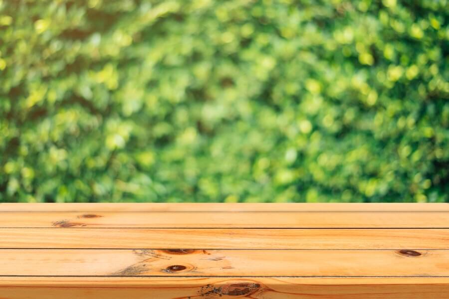 wood on grass