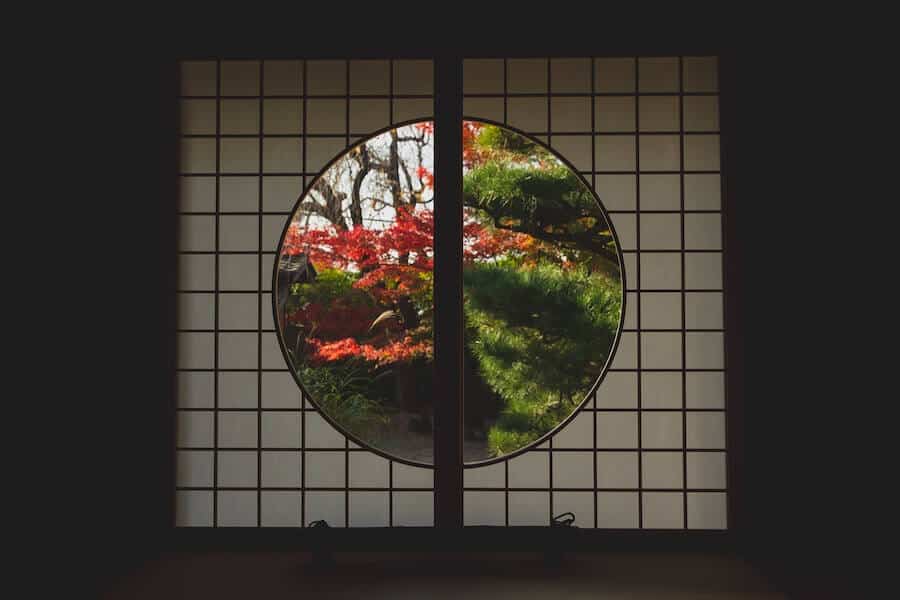 a forest garden by screen doors