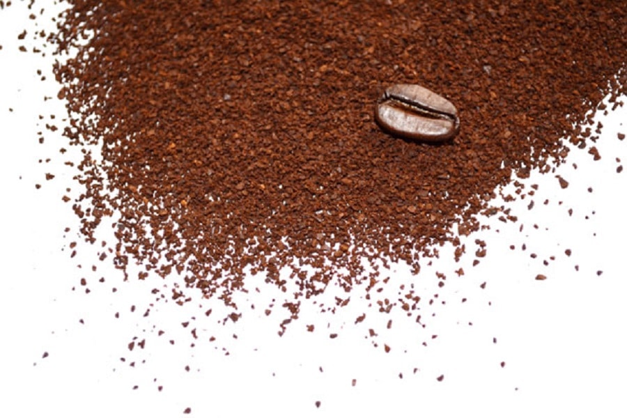coffee grounds in the garden