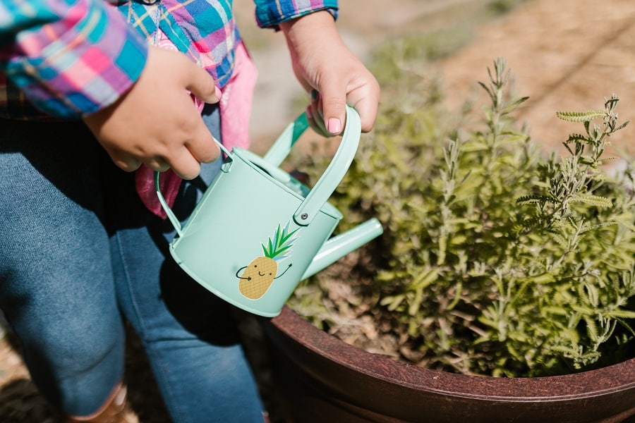 watering can for crops for after-school gardening activities