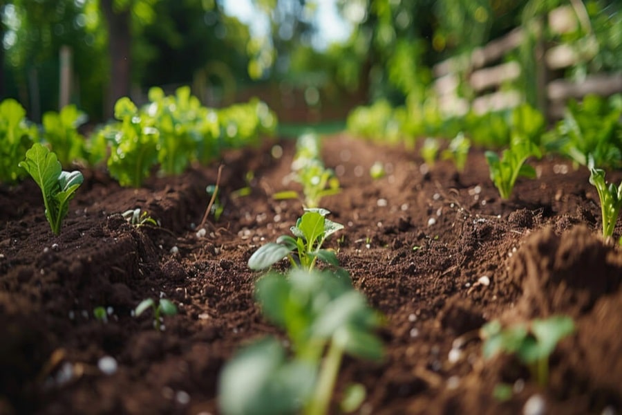 organic gardening mulch