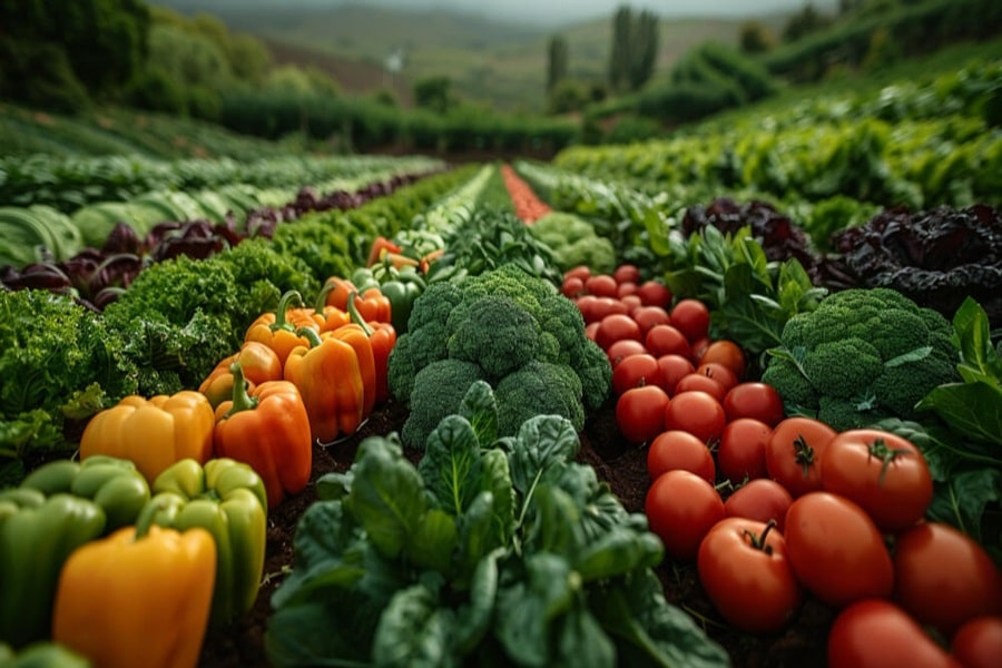 polycultures with organic growing