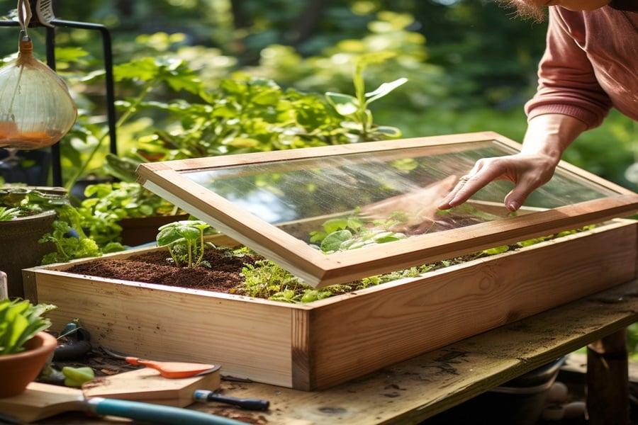sleek DIY cold frame