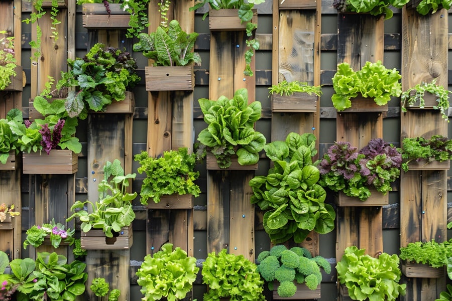 how to make a small garden look bigger with vertical gardening plants