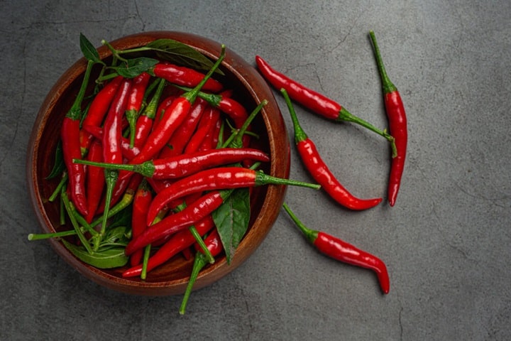 how to dry chillies in the oven