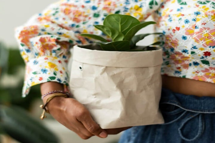 upcycled plant pots plastic packaging