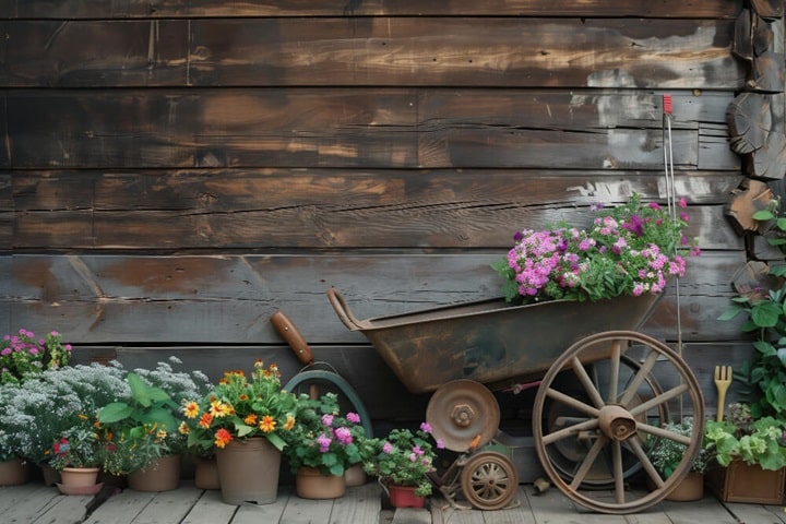 quirky structures for rustic garden ideas
