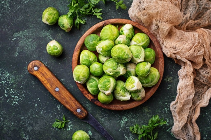 winter vegetables brussel sprouts
