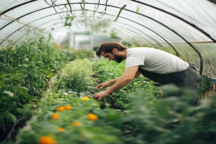 nasturtium companion plants in polytunnels