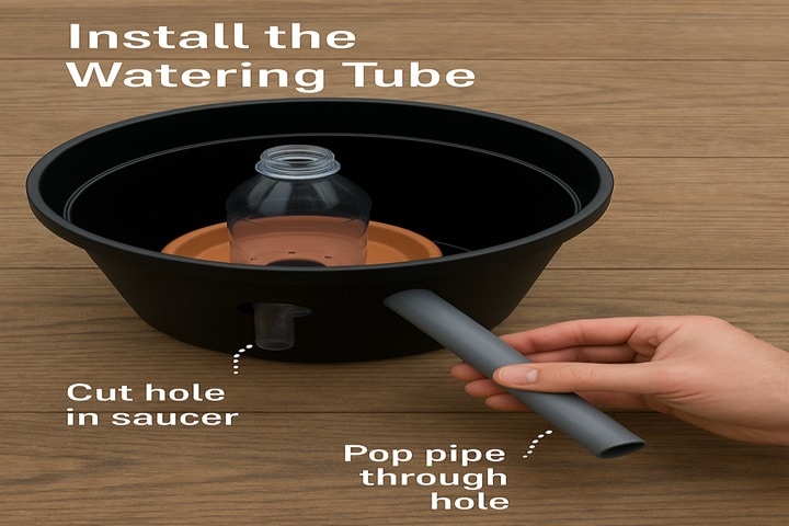 how to make a planter self watering step 2