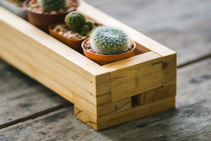wooden plant pot sizes