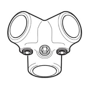 Corner Tube Clamp (3 way)