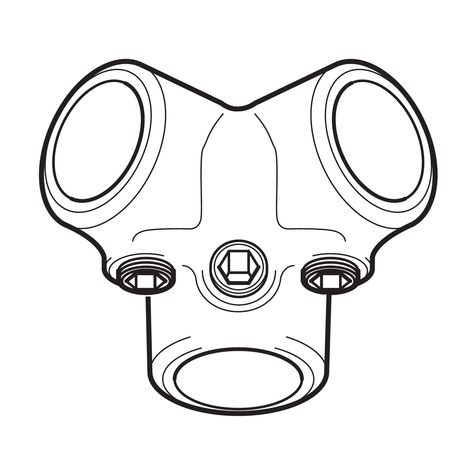 Corner Tube Clamp (3 way)