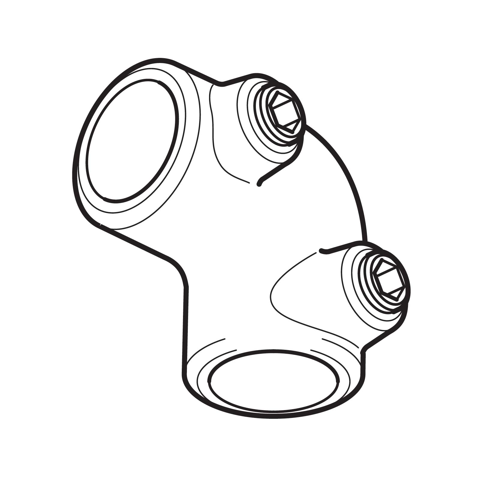 Corner Tube Clamp (2 way)