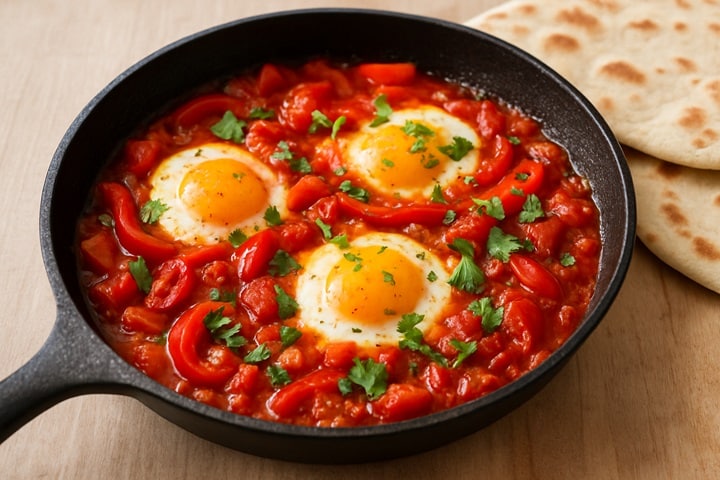 summer recipes shakshuka fresh tomatoes