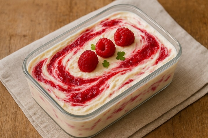 summer recipes raspberry ripple ice cream