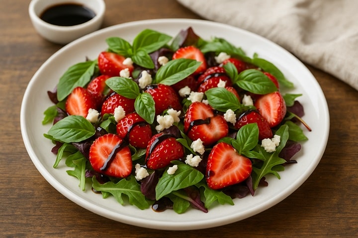 strawberry basil salad summer recipes
