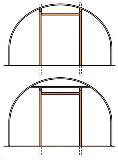 commercial end frame
